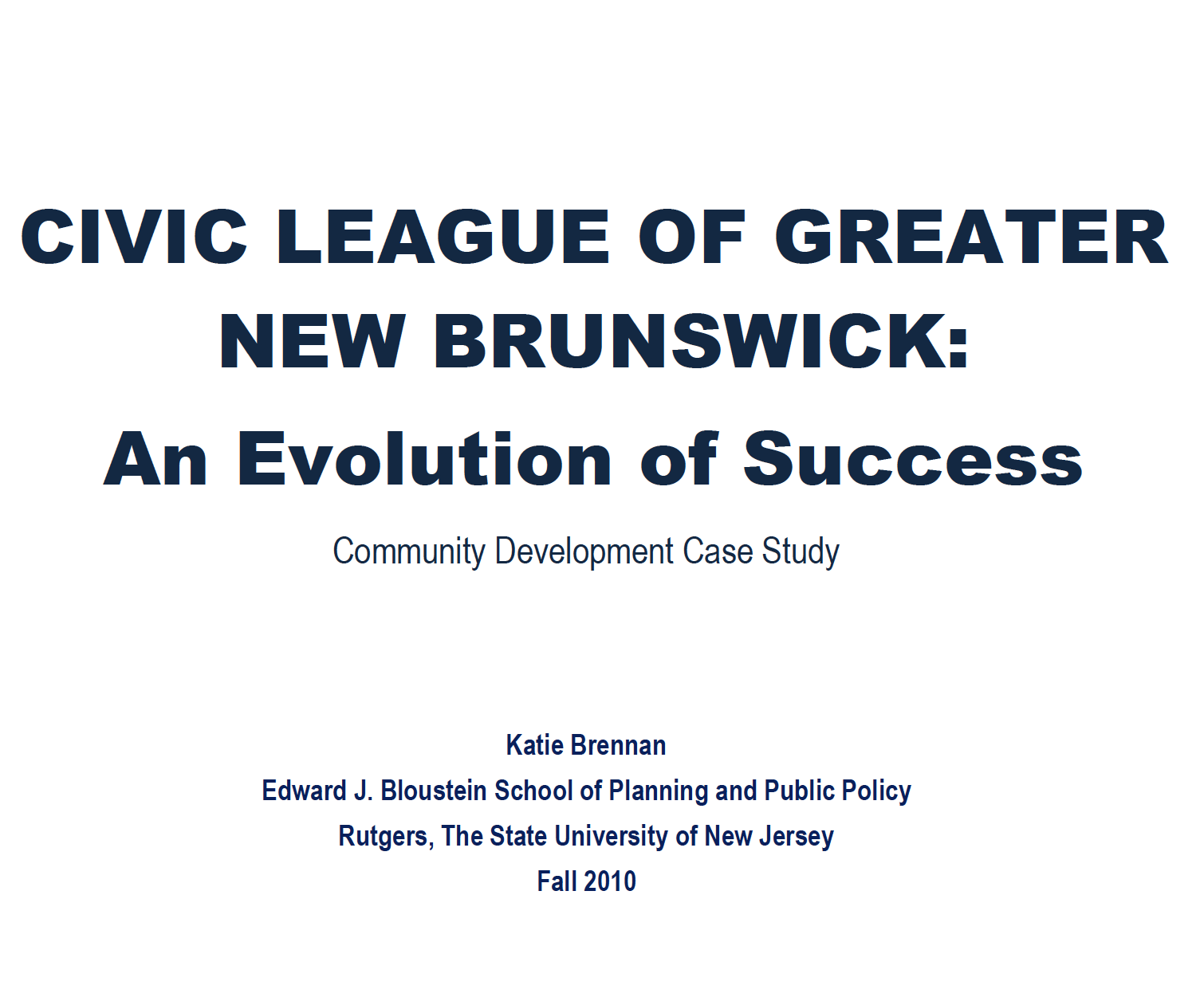 Civic League of Greater New Brunswick