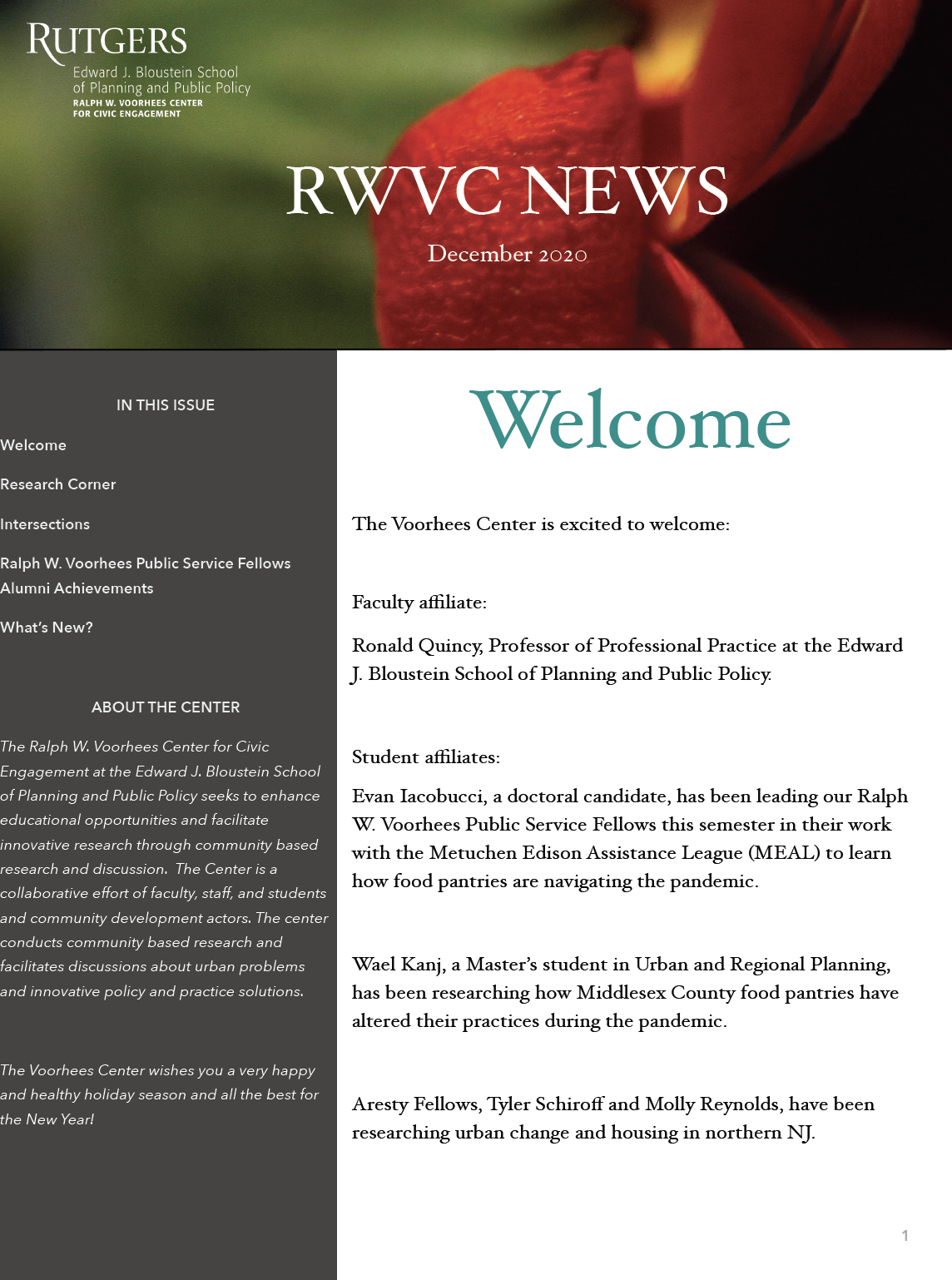 December 2020 Newsletter