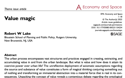 Bob Lake publishes article in Economy and Space