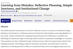 planning theory and practice research Andrea restrepo mieth 