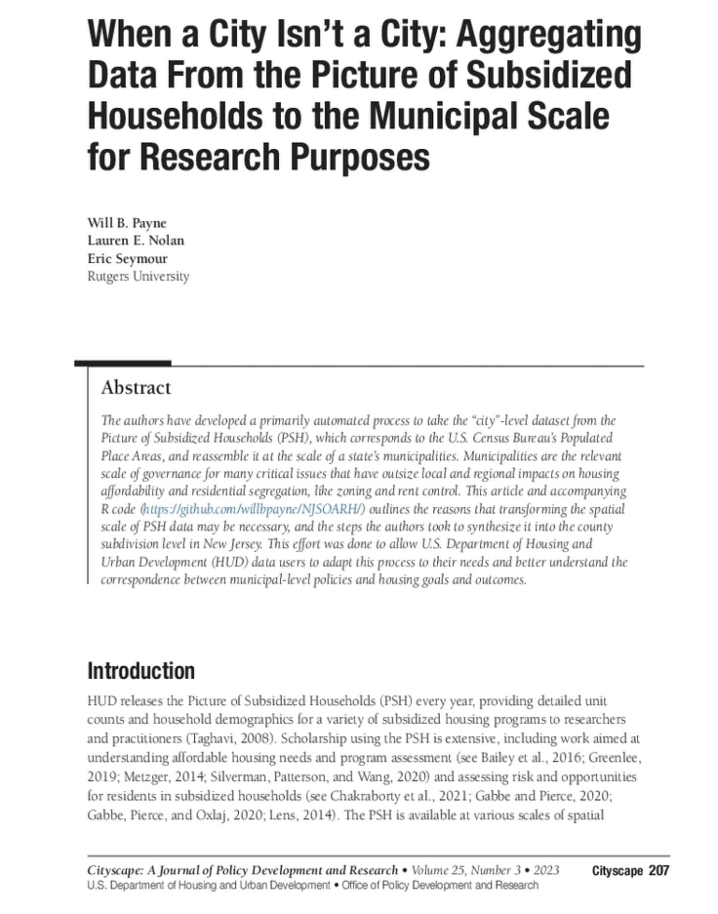 Lauren Nolan Eric Seymour Will Payne Voorhees Center Rutgers