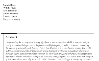 NJSOARH Team Publishes New Article in Cityscape