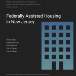 Housing report cover black blue building