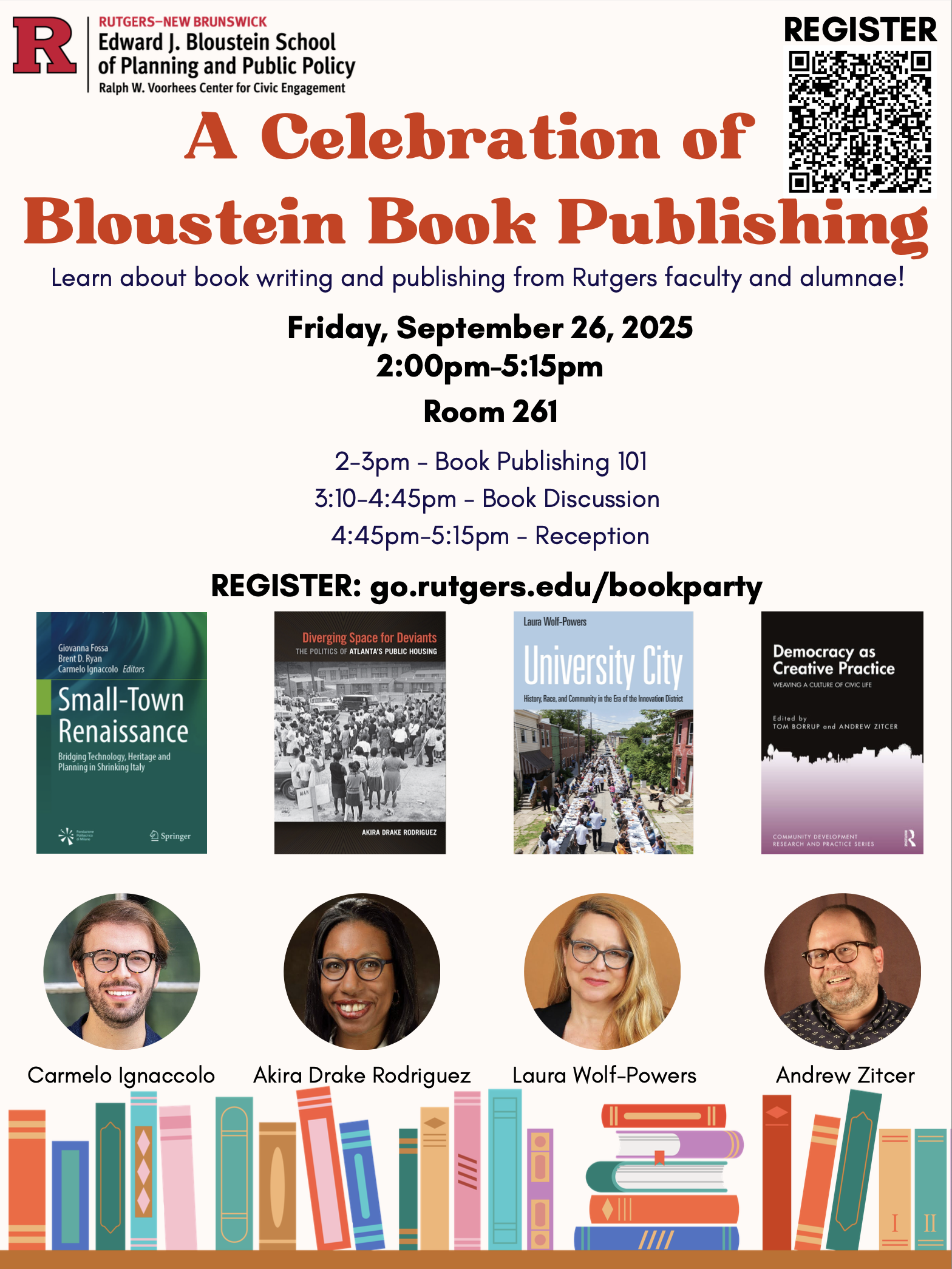 Book Party Poster for party celebrating book release books and authors