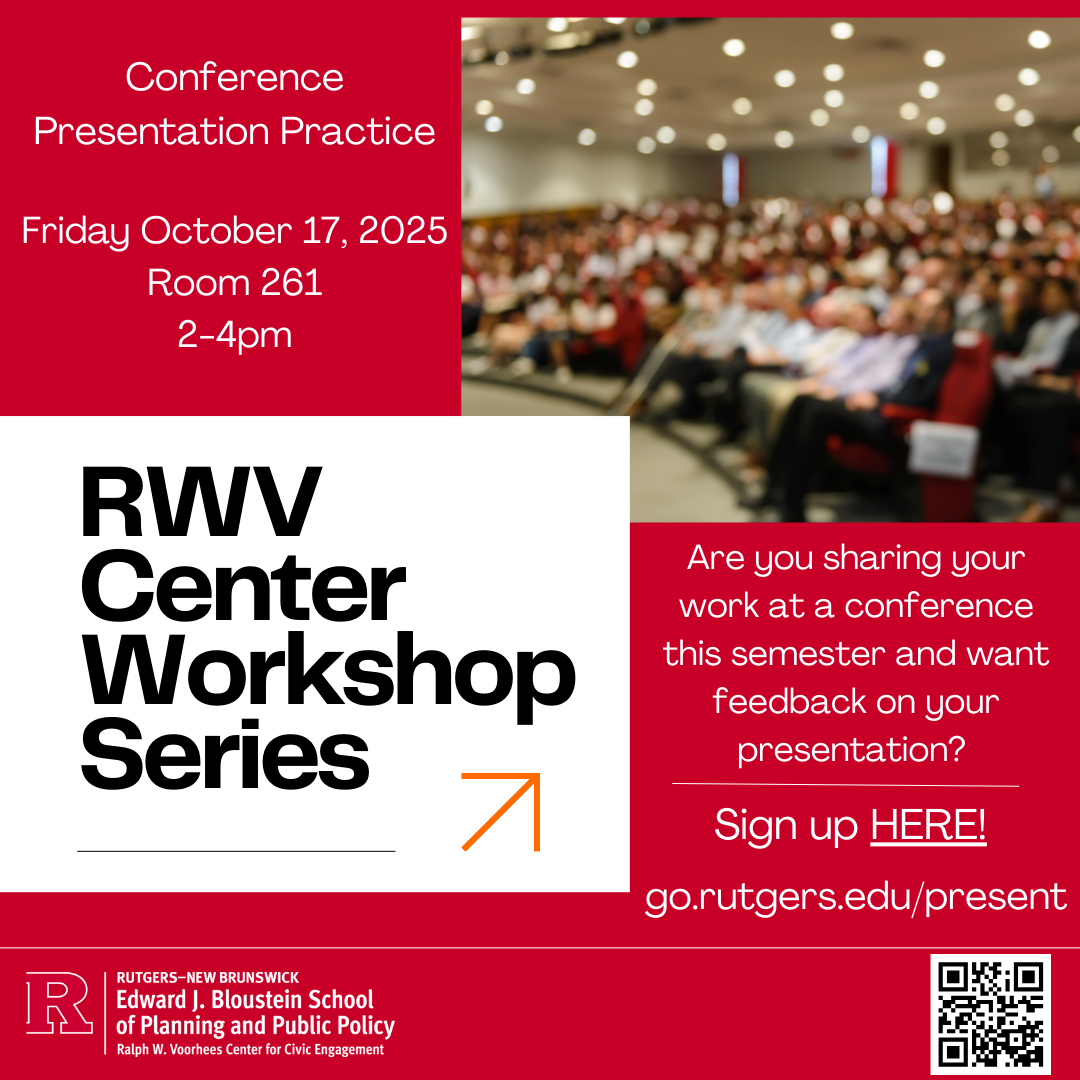 RWV Center Workshops Workhop poster for conference presentation