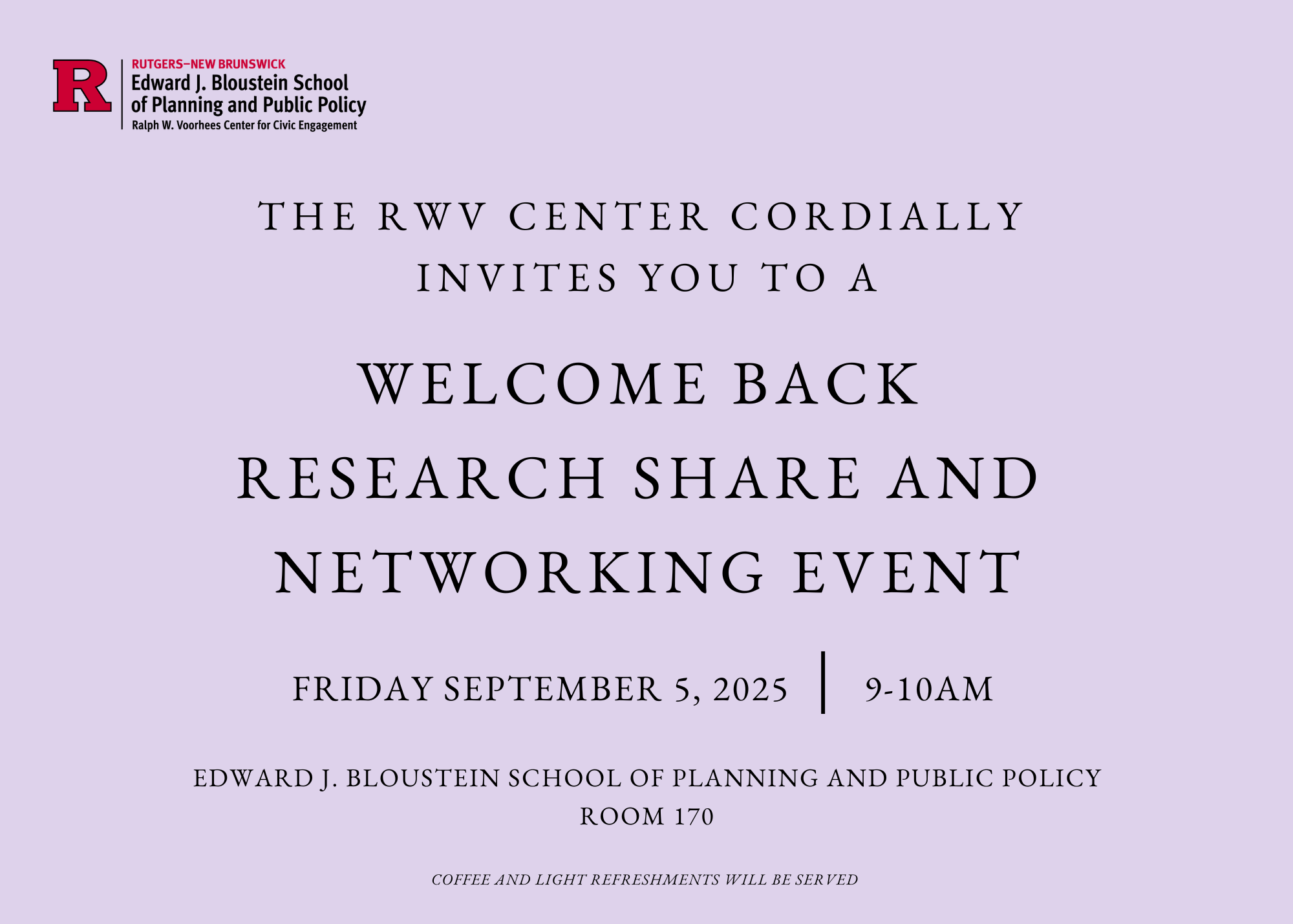 Research share event poster