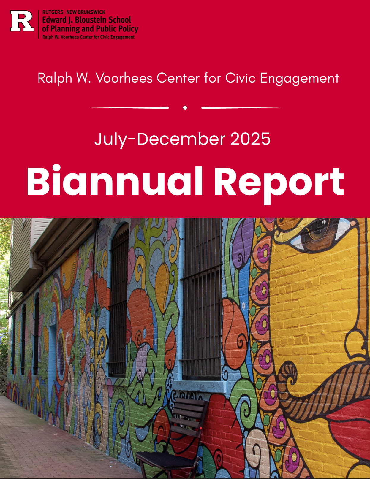 Biannual Report RWV Center Rutgers University Cover Voorhees Center